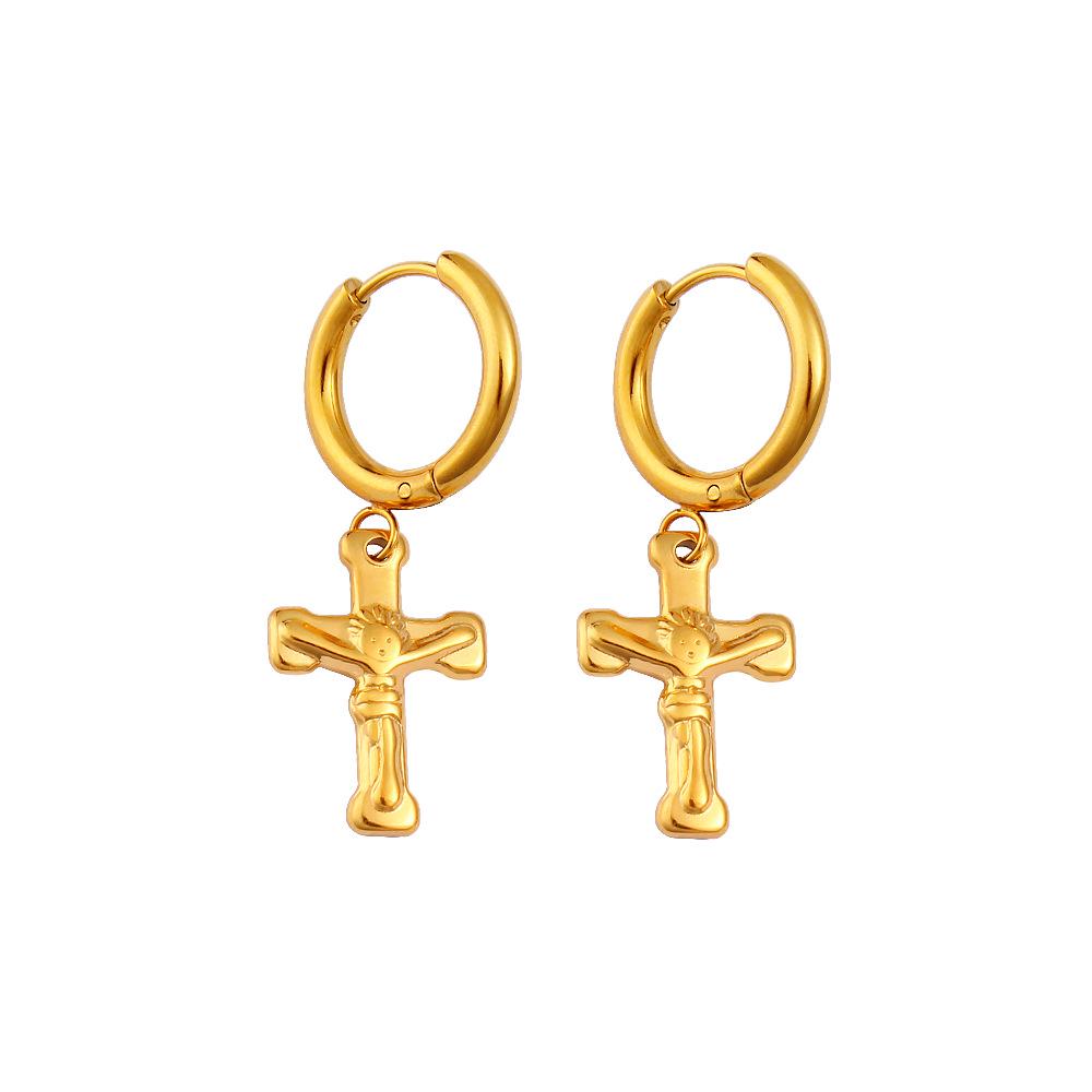 High-End Stainless Steel European American Hip Hop Style Women s Earrings