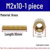 Brass M2 Round Double-Pass Knurled Copper Pillar Screw for Camera Security