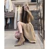 Skinny Martin Boots Women's Spring and Autumn Korean Small Short Boots Thin Heel Pointed Elastic High Heels