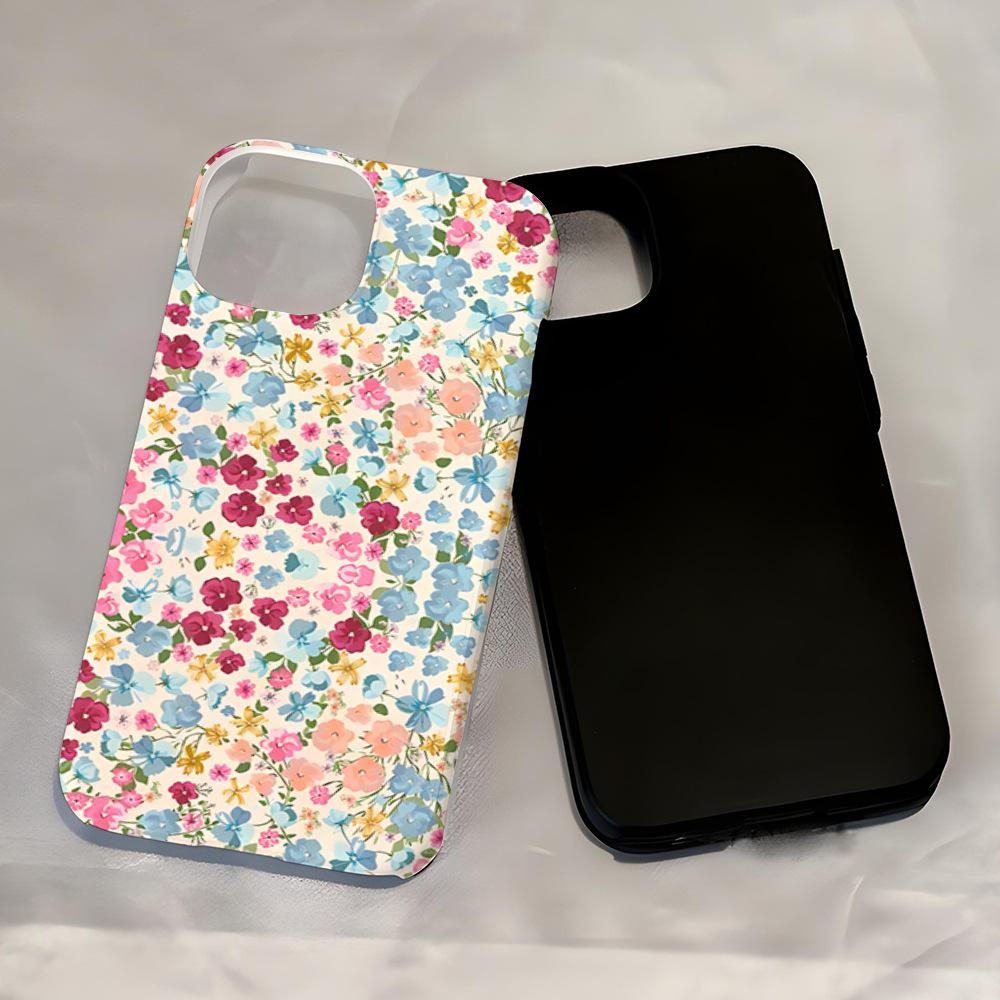 Foreign trade explosion sweet floral apple 16 magnetic mobile phone case two-in-one iphone17 anti-drop film case 13pm