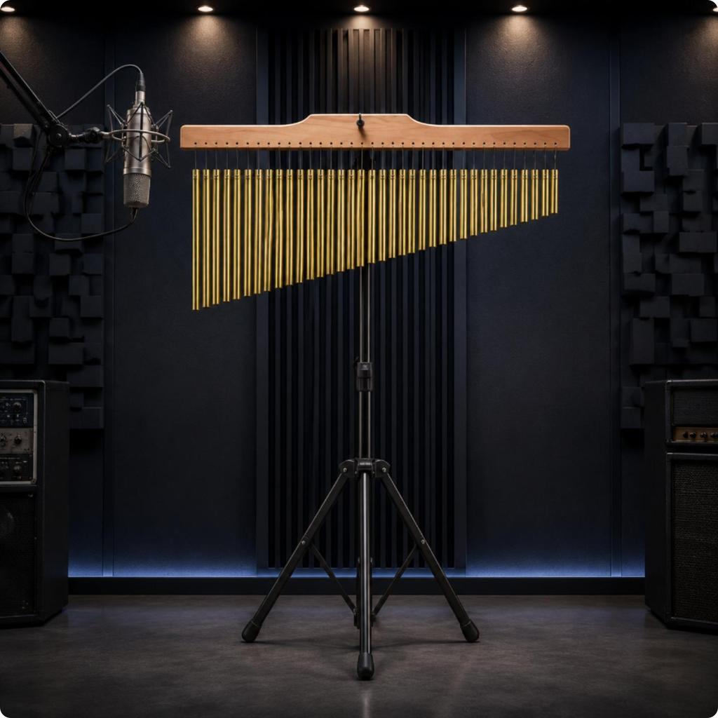 Adjustable Height Bar Chime Three-Leg 36-noteTone Wind Freestanding