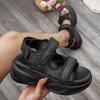 Fashion Chunky Platform Sandals for Women 2025 Summer Hook Loop Wedge Heel Sandals Fashion Women Shoes Thick Bottom Casual Sandles Mujer