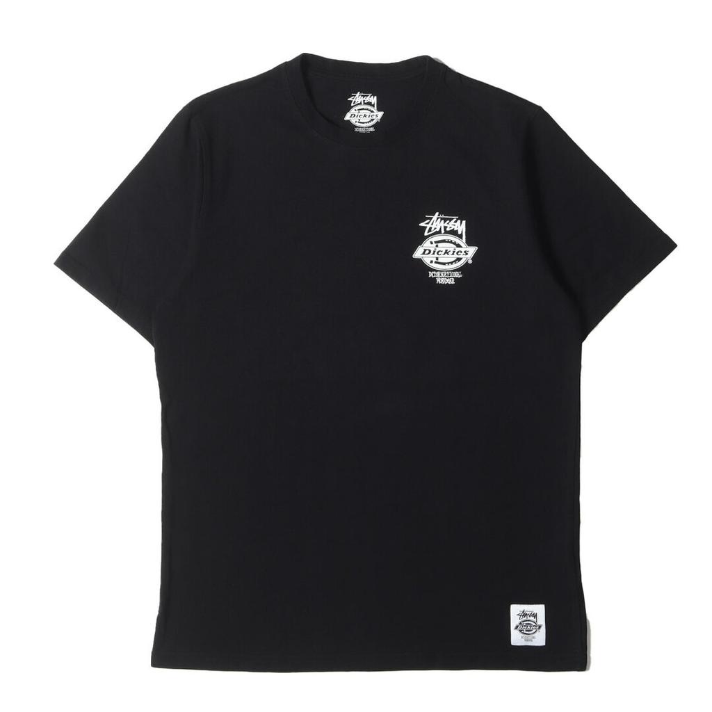 STUSSY Stussie T Shirt Size: S Dickies Logo Crew Neck Tee Black Top BEEG-0 Unisex T-Shirt