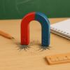 Two-Color U-Shaped Magnet 5 Cm Red and Blue Classic Magnet for Games or Decoration