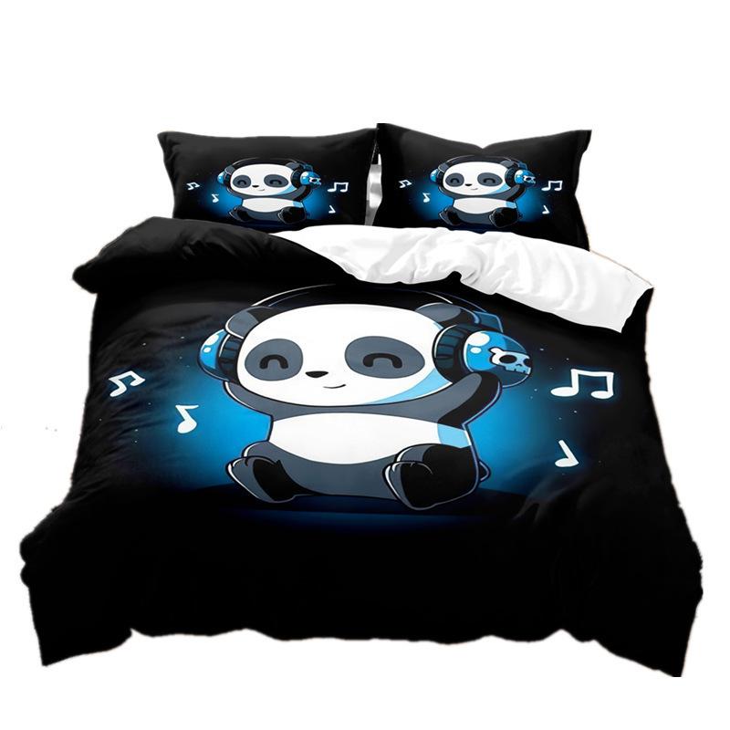 Cute Animal Zoo Cute Version Export Can Be Ordered Clear Digital Printing Three-Piece Quilt Cover