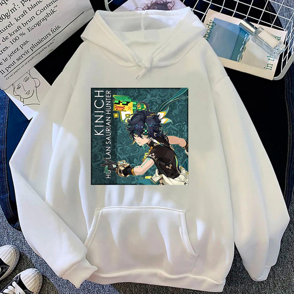 Genshin Impact Kinich Hoodie Fashion Women Aesthetic Graphic Hoodies Unisex Autumn Winter Harajuku Vintage Pullovers Sweatshirts