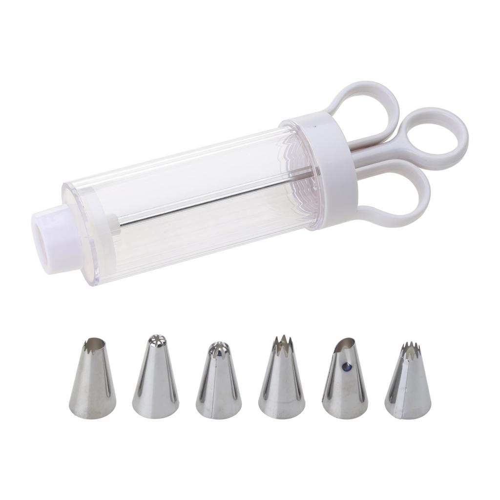 Cupcake Frosting Filling Injector with 5 Icing Nozzles Dessert Decorating Syringe Set Kitchen Baking Pastry Tool