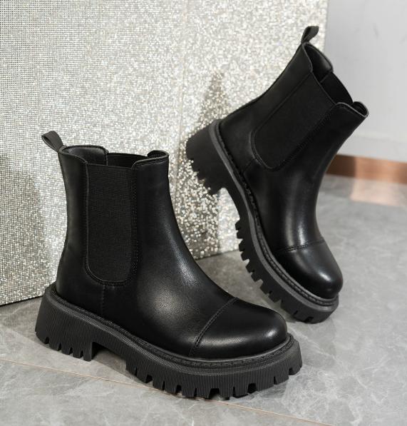 Women's Chelsea boots thick sole winter shoes fashion ankle boots autumn new style