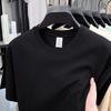 Men's 100% Cotton Casual Short-Sleeve Round Neck T-shirt - Solid Color, Summer Style