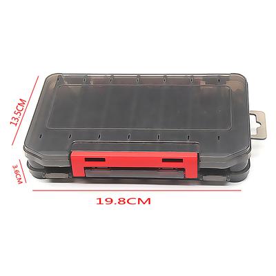 Fishing Tackle Box 14 Compartments Fishing Accessories Lure Hook Storage Case Double Sided Fishing Tool Organizer Boxes