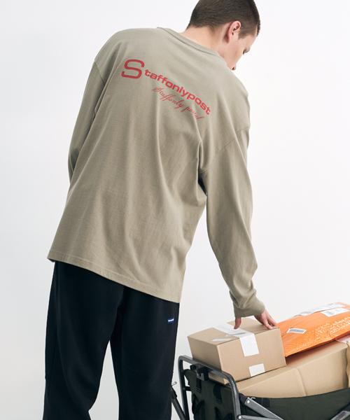 Step Only S-Logo Long Sleeve (Khaki) Khaki/0(Small)