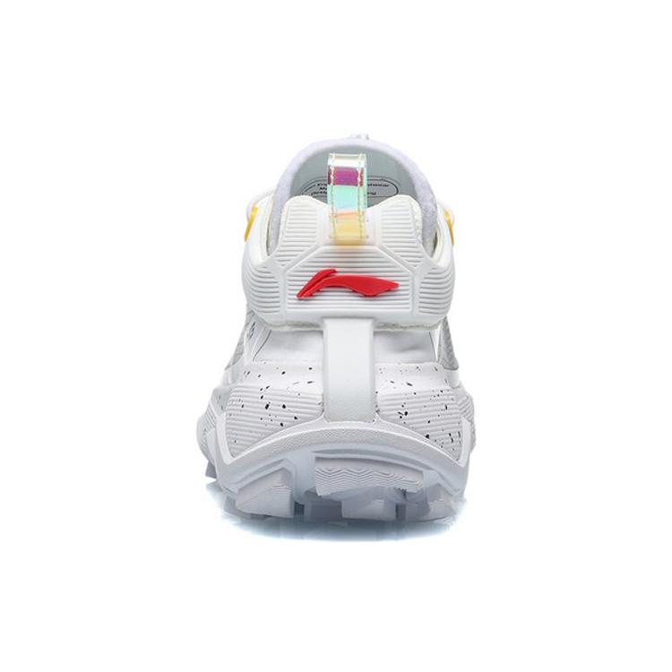 Li Ning Textile, Synthetic Leather, TPU Cushioning Coverage Rebound Low top Basketball Shoes Women's White AGBQ104-4