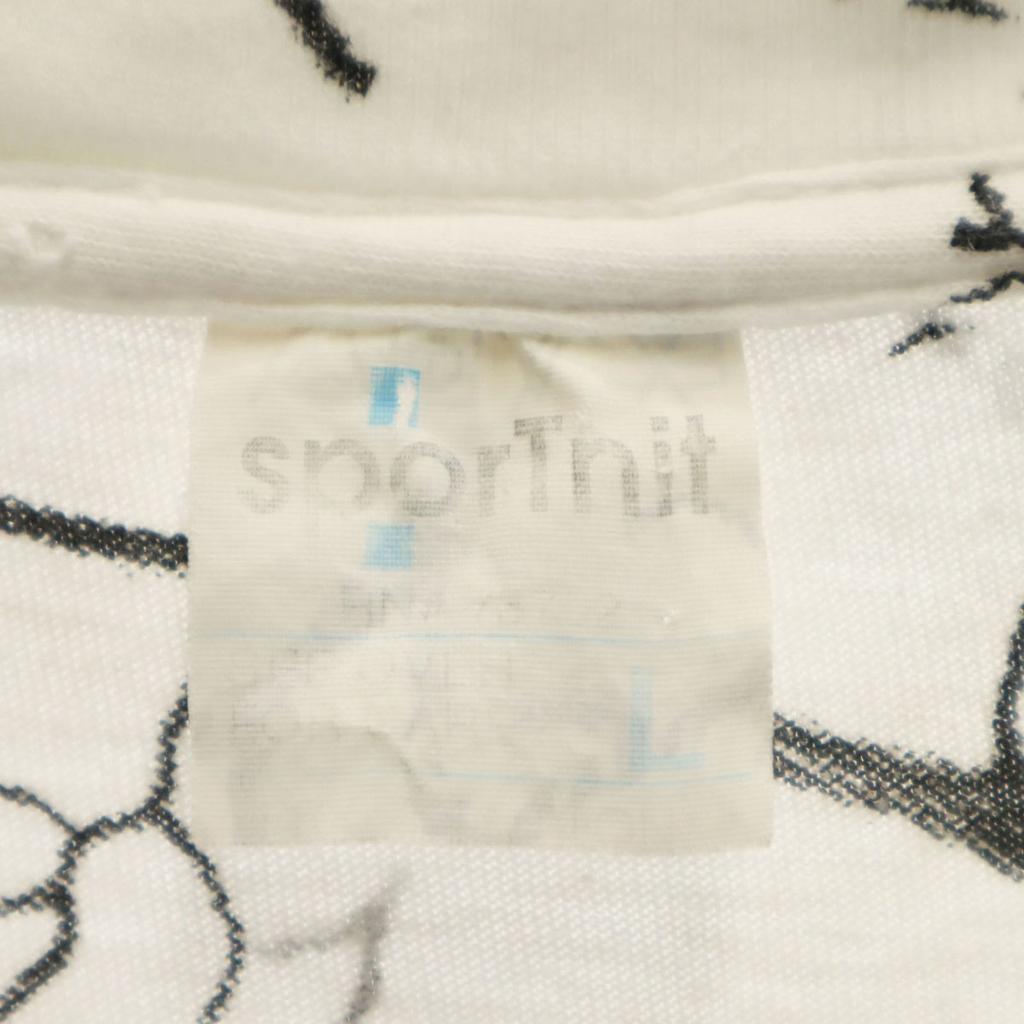 Sportnit 90s Old Wolf Short Sleeve T-shirt L White Animal Men's Used