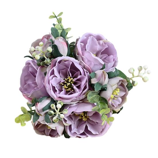 Beautiful Non-fading Decorative Bright Color Home Decoration Fake Rose Living Room Artificial Hibiscus
