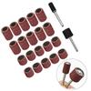 22Pcs Sanding Ring Sanding Drums Kit With Rod Abrasive Drill Rotary Tool Sanding Drum Polishing Grinding Head Sandpaper Ring