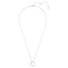 Swarovski Dextera Paved Design Imitation Crystal Rhodium Plated Necklace Women necklace Silver 5692737