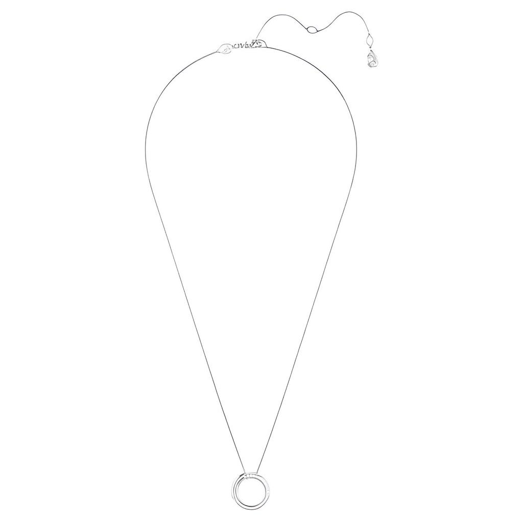 Swarovski Dextera Paved Design Imitation Crystal Rhodium Plated Necklace Women necklace Silver 5692737