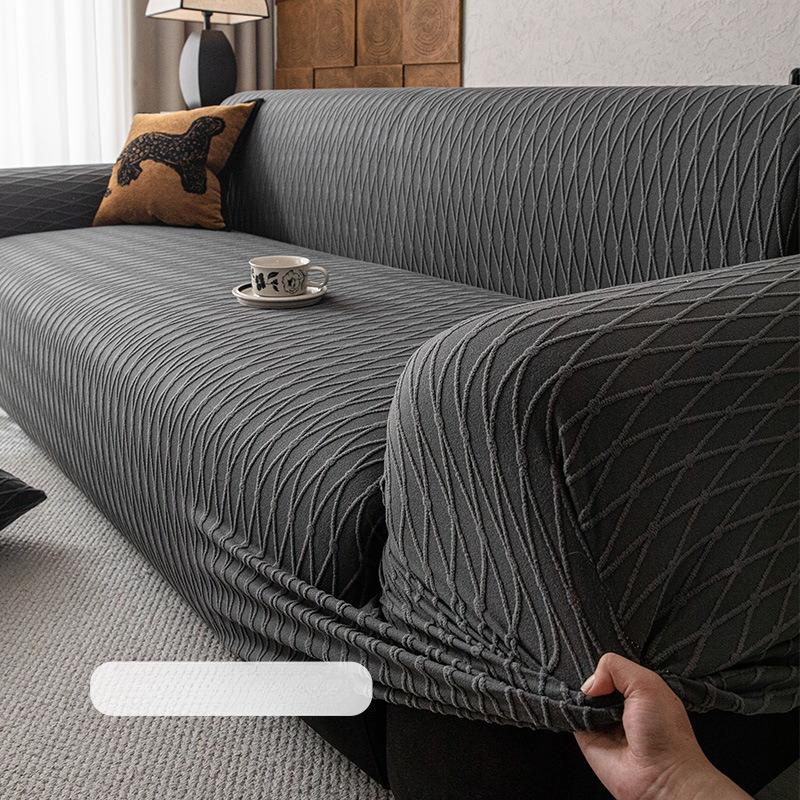 New Sofa Cover All in One Anti Slip Sofa Protective Cover  Four Season Elastic Jacquard Velvet Dust Cover