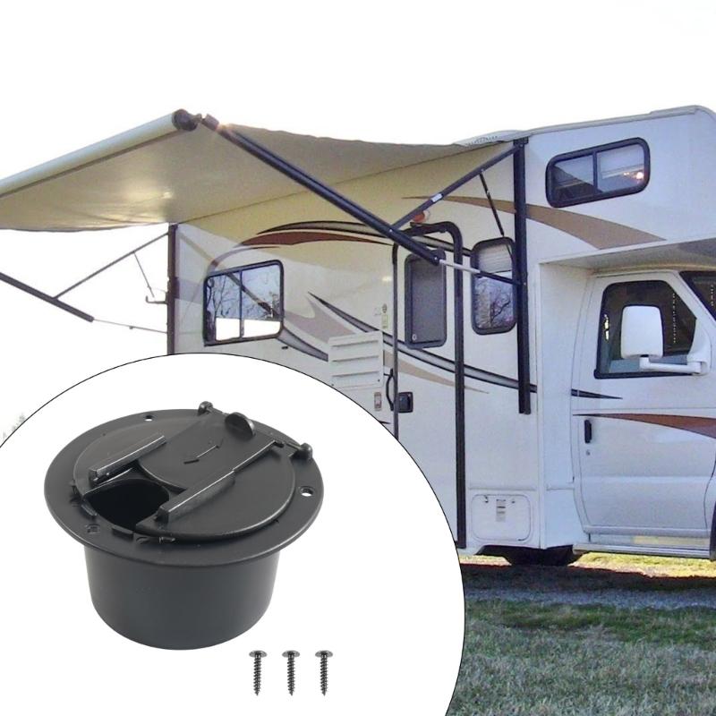 Circular Motorhome Electrical Wire Hatches Waterproof Electrical Wire Hatches Cable Entry Plate for Outdoor Vehicle Wiring