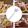 Creative Plastics Salt Shakers Star Long Hand Condiment Jar Utensils Pepper Shaker Wand Refillable Star Wand BBQ Supplies