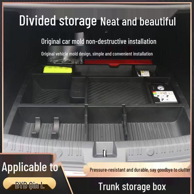 Compatible with 24/25 models BYD Qin DMI Trunk Organizer Box