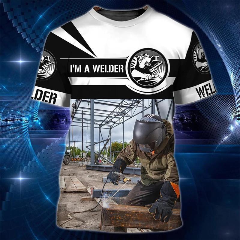 New 3D Printed Welding Tool Printed Short Sleeved T-shirt