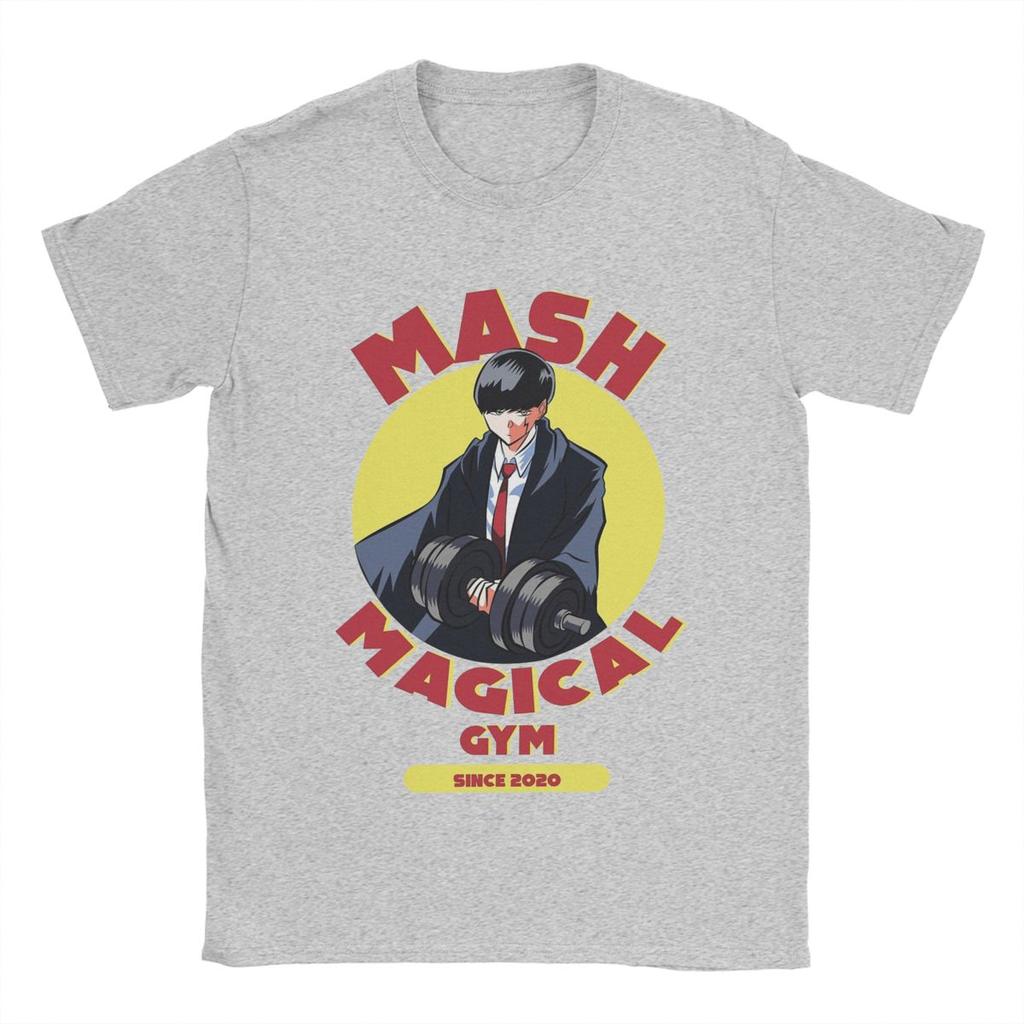 Mashle Kouzla a Svaly Pánské Bavlněné Cool Tričko s O-výstřihem Anime Trička Krátký Rukáv Oblečení Narozeninový Dárek