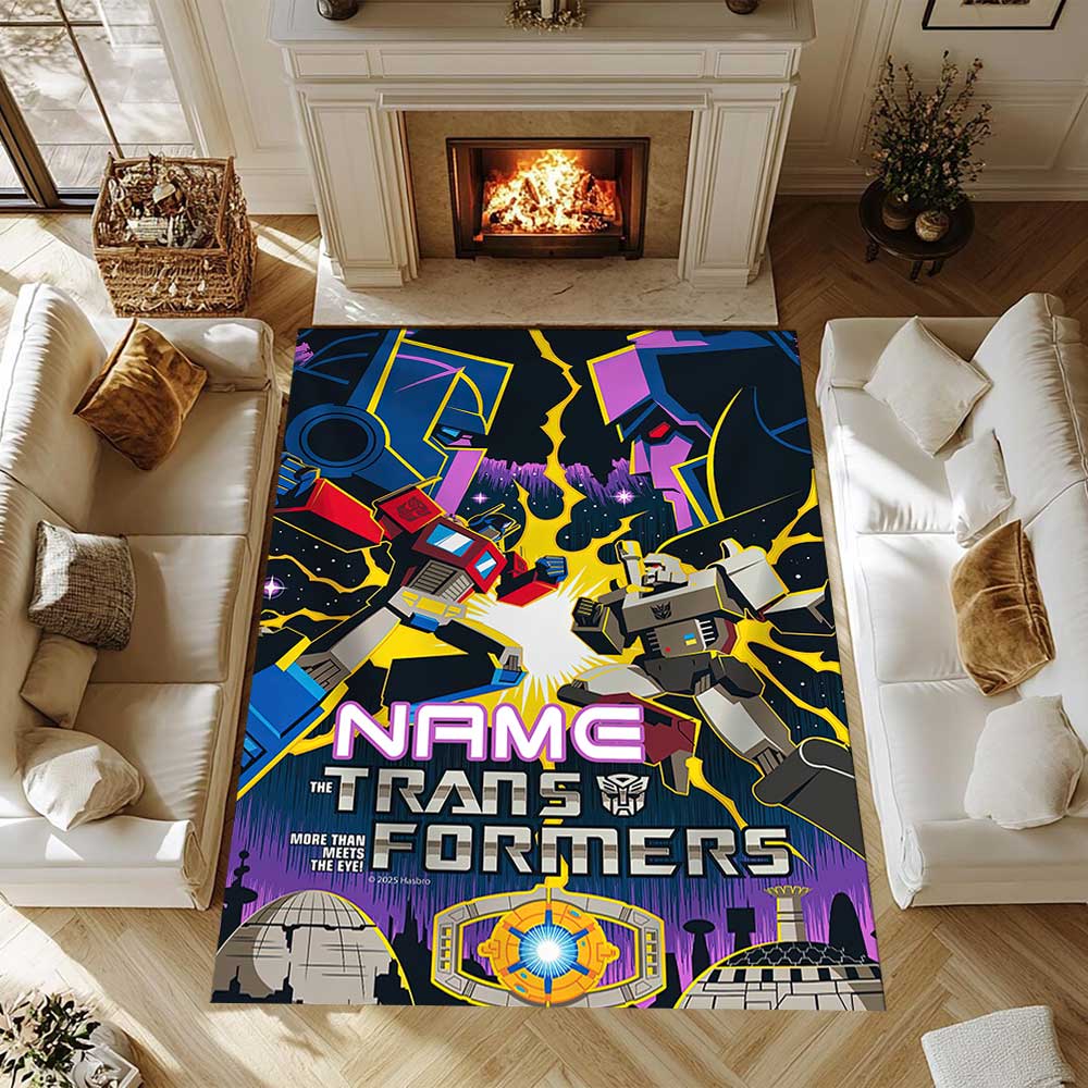 Transformers Fans (26) Customize your name rug, office chair cushion, home bedroom living room gift.