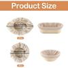4 Pcs Banneton Bread Proofing Basket Linen Cloth Liners, 10 Inch Baking Dough Basket Cover Round and Oval Linen Sourdough Proofing Banneton Cloth for
