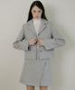 Riorg Eot Wool Wrap Mini Skirt Light Gray