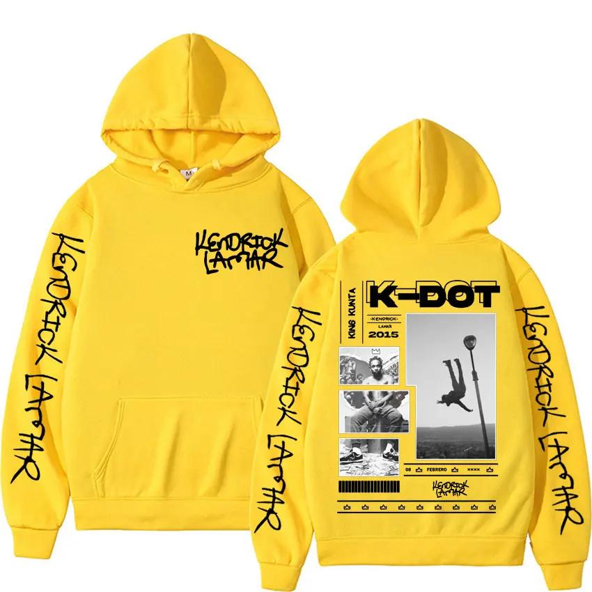 Rapper Kendrick Lamar King Kunta Cover Hoodies Mens Clothing Harajuku Vintage Gothic Sweatshirt Unisex Casual Fleece Cozy Hooded