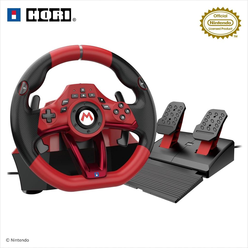 Nintendo Licensed Product Mario Kart Racing Wheel DX Switch 2 Steering Handle
