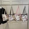 Bear Graffiti Shoulder Bag Women's Spring New Foreign Fashion Versatile Handbag Diagonal Span Bucket Bag