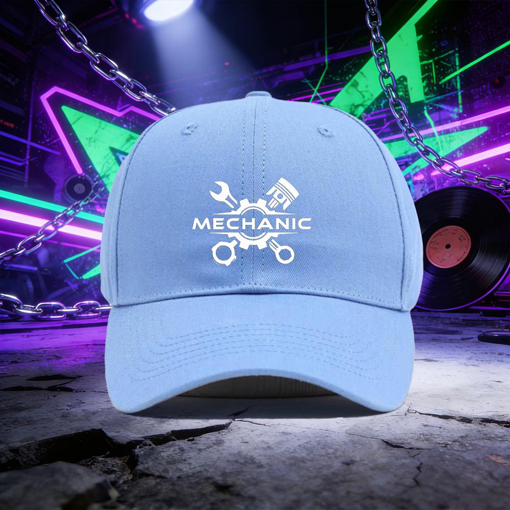 A Baseball Cap Featuring a Design Related To MECHANIC for Both Unisex And Women Suitable for Outdoor Sports And Perfect for Cou