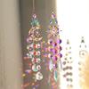 Moon Sun Colored Diamond Sun Catcher Stained Glass Wind Chimes Wall Hangings Ornaments Home Decorations Window Decor Gifts