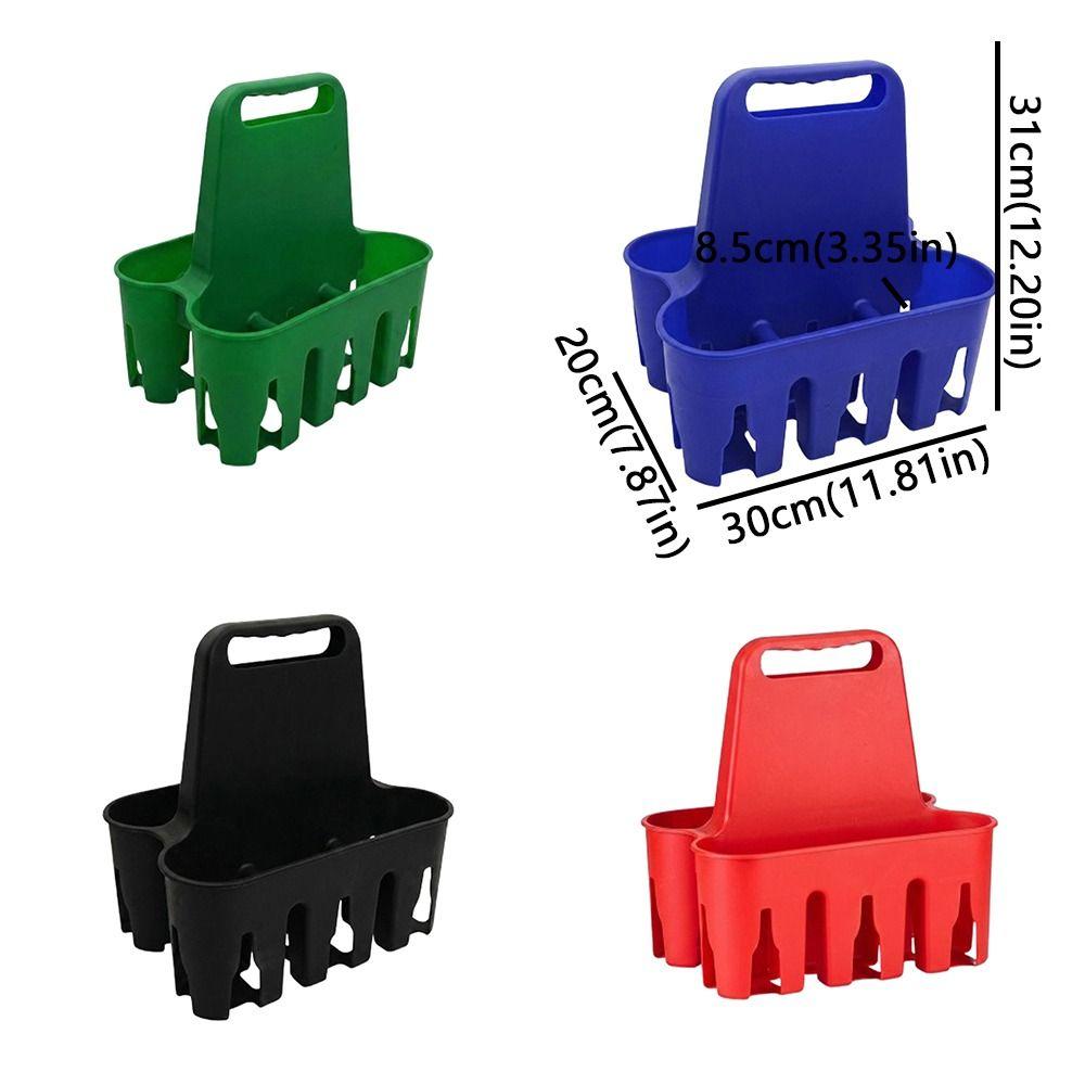 6 Pack Capacity Portable Beer Holder Cup Organizer Drink Holder Beer Bottle Carrier  Picnics