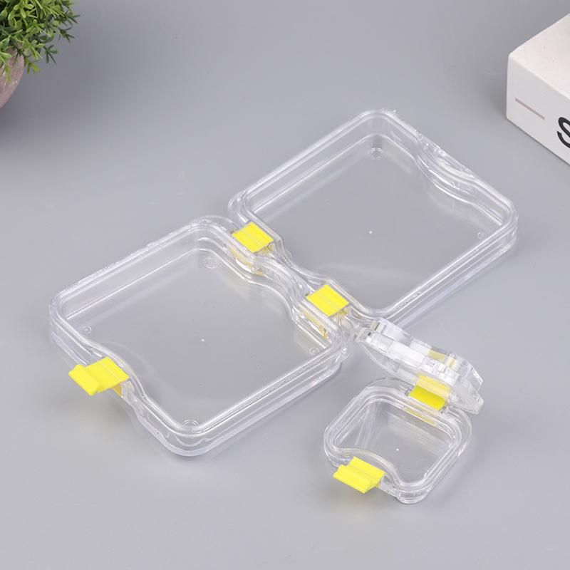 1 Pcs Plastic Dental Lab Box With Film Dentist False Tooth Case Box With Membrane Storage Boxes Denture Teeth Container Case