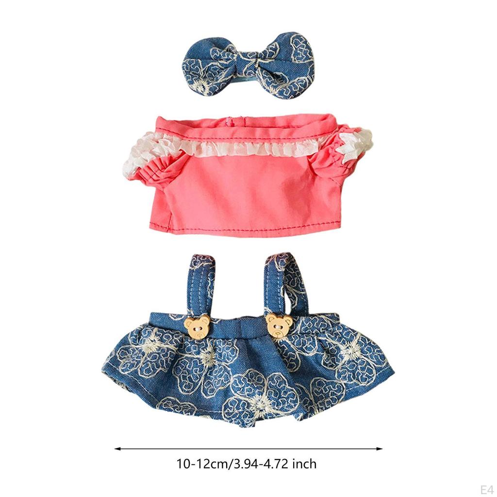 20cm Doll Clothes Comfortable Mini Costumes Adorable DIY Clothing Skirt Outifits for Age