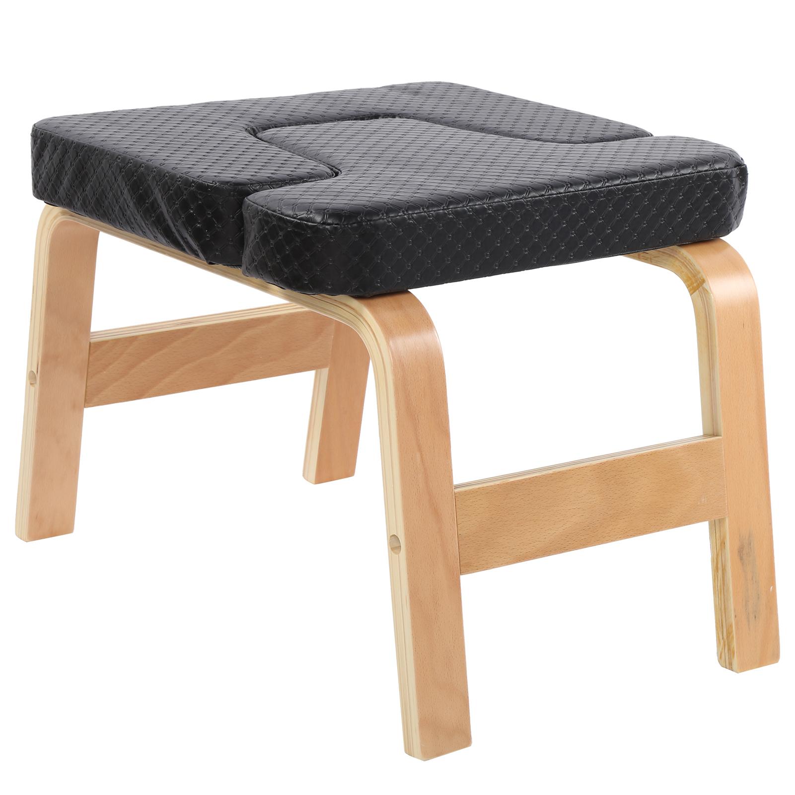 Highgrade Wooden Yoga Headstand Stool Multifunctional Home Fitness Chair Auxiliary Tool