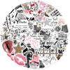 50pcs/set Lucky Stickers Vintage Aesthetics Romance Funny Doodle Cartoon Art Cool Deacl Pack Decoration Suitcase DIY  Party Gift