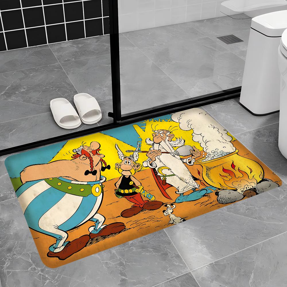 Tappetino d'ingresso Asterix e Obelix Lavabile Antiscivolo Tappeto per Zona Salotto Sedie da Divano Tappetino d'ingresso Cucina Tappeto