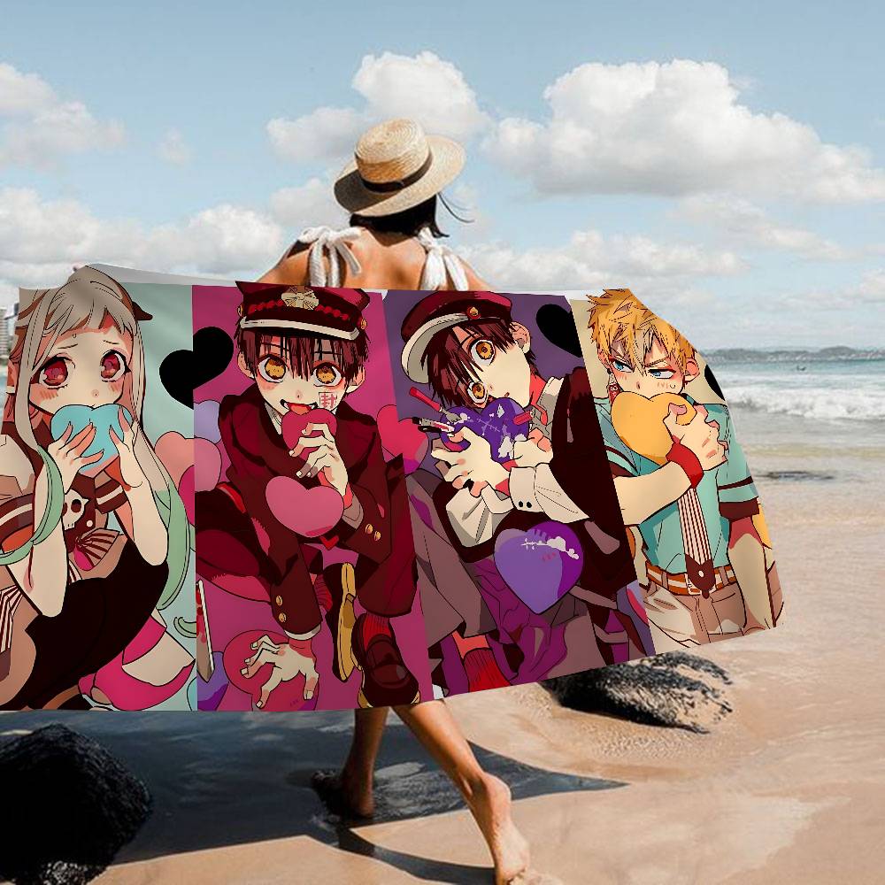 Toilet B-Bound H-Hanako Kun Microfiber Printed Beach Towel Mountain Climbing Yoga Beach Swimming Running Absorbent Soft Towel