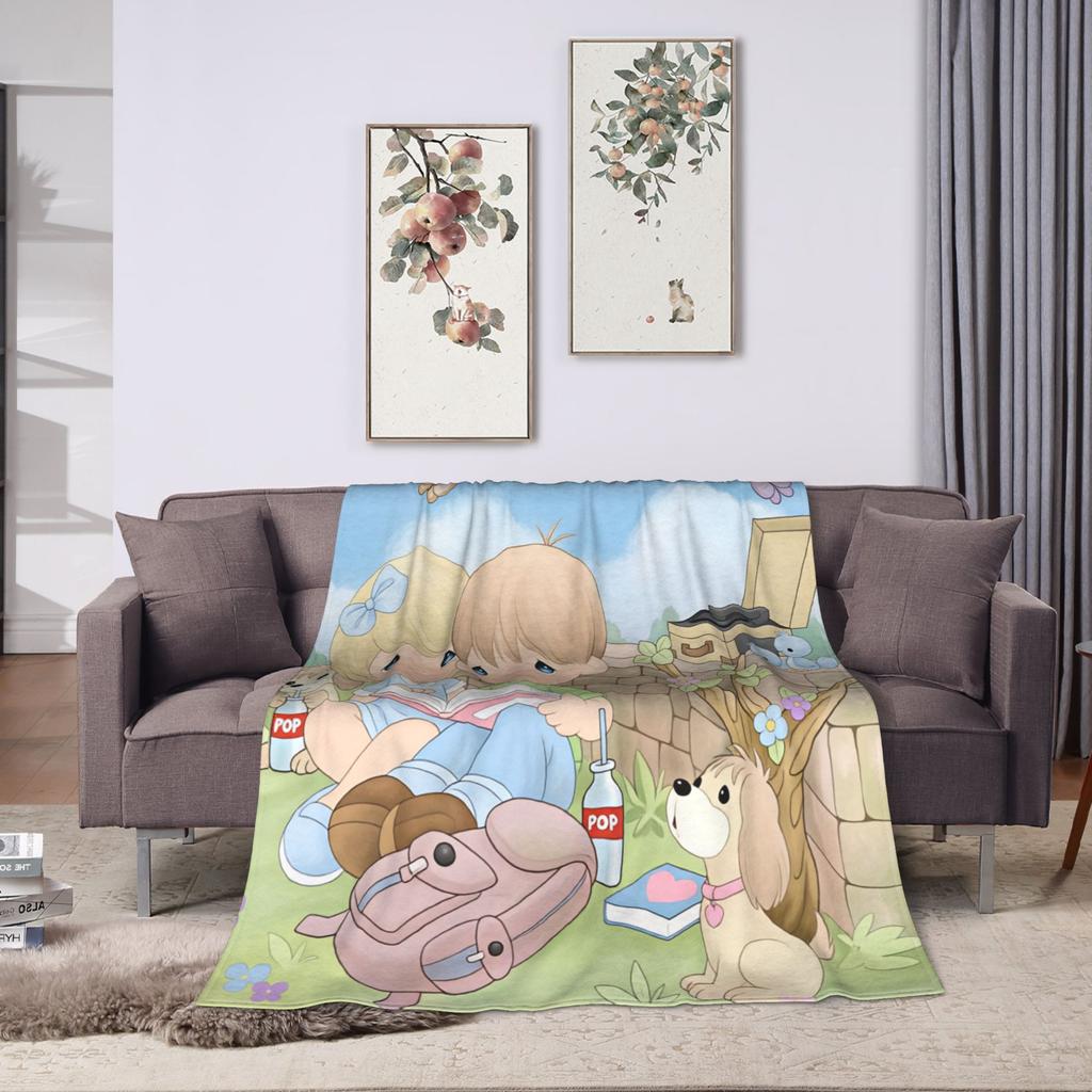 Precious Moments   Blankets Quality Soft Warm  Throw Blanket Winter Travel Office Living Room Funny Bedspread