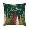 1/4Pcs Santa Claus, Snowman, Patterned Printed Pillowcase, Sofa Cushion Cover, Christmas Decoration, (Without Pillow Core)