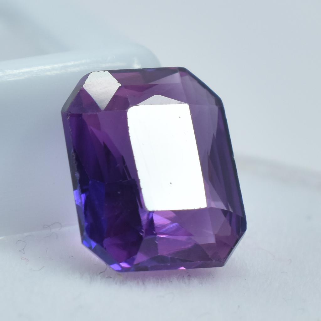 Natural Purple Tanzanite Loose Gemstone 6.85 Ct Emerald Cut Jewelry Making for Jewelry Designs