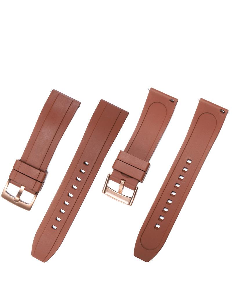 Fluororubber Watch Strap CompatibleGT2Universal Watch Band Style Waterproof Smart Rubber Watch Band for Men and Women20mm22mm