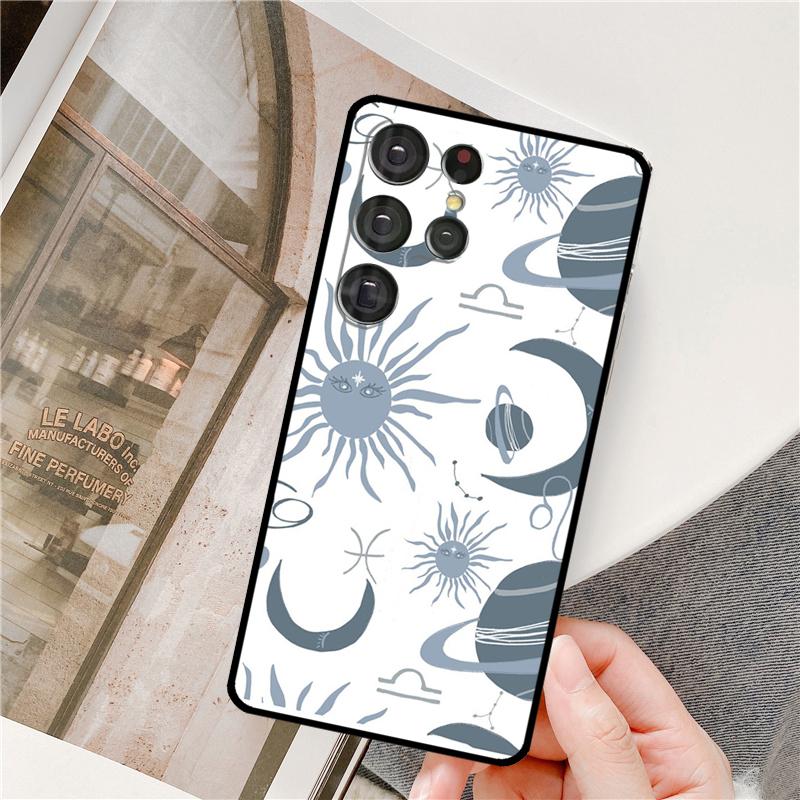 Sun Moon Phone Case For Samsung Galaxy S25 Ultra S9 S10 S20 S21 S22 S23 S24 Plus S24 FE Bumper Cover