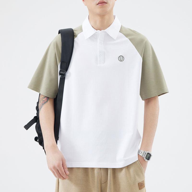 Men's Summer New Loose Short-sleeved POLO Shirt Men's Lapel Thin Short T-top