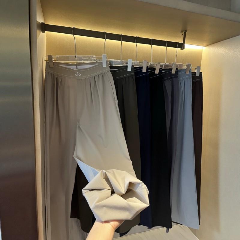 Pantaloni Larghi Ricamati ALO da Donna Casual per Sport all'Aperto Traspiranti