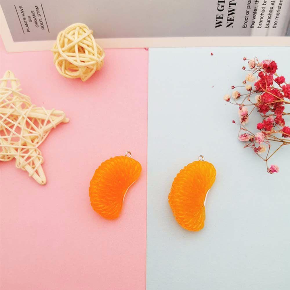 Pendant Cartoon Car Decoration Bag Pendant Key Chain Keyring Orange Keychain Simulation Fruit